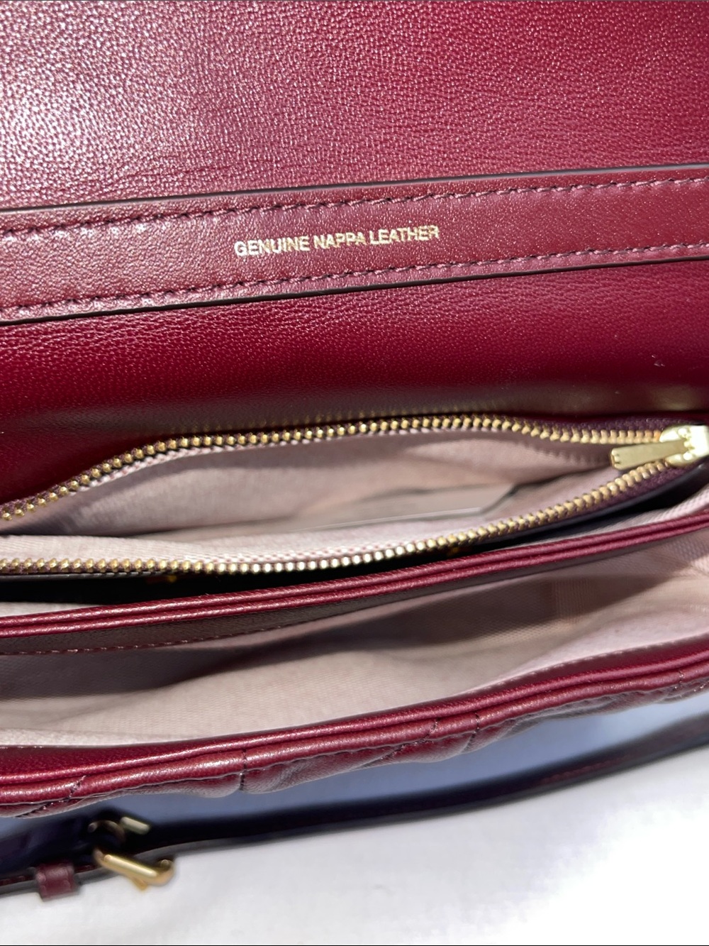 Coach G2481-CW629 Times Square Tabby 17 Quilted Nappa Leather Crossbody Burgundy - Picture 13 of 14